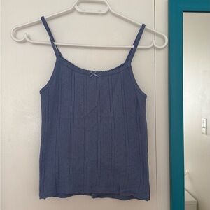 COU COU Intimates Blue Picot Tank NEVER WORN